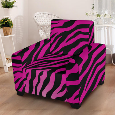 Pink Zebra Armchair Slipcover