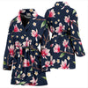 Magnolia Pattern Print Design MAG09 Women Bathrobe