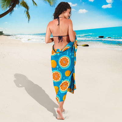 Grapefruit Pattern Print Design GF03 Sarong Pareo Wrap