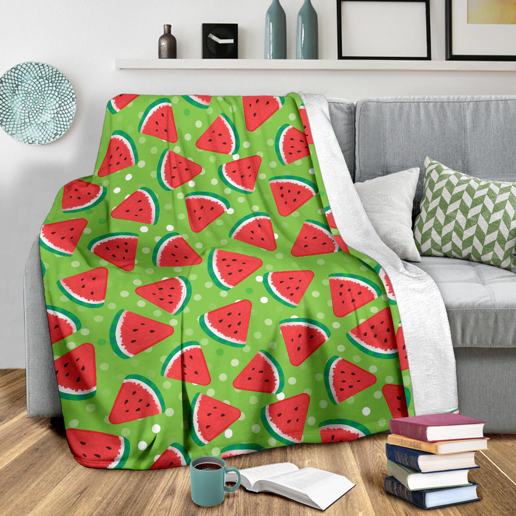 Watermelon Pattern Print Design WM05 Fleece Blanket