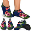 Hibiscus Pattern Print Design HB028 Aqua Water Shoes