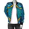 Kaleidoscope Pattern Print Design 04 Women's Bomber Jacket