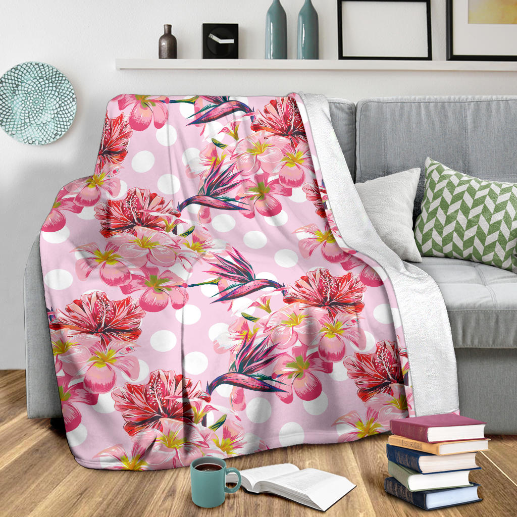 Bird Of Paradise Pattern Print Design BOP011 Fleece Blanket