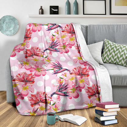 Bird Of Paradise Pattern Print Design BOP011 Fleece Blanket
