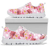 Bird Of Paradise Pattern Print Design BOP011 Sneakers White Bottom Shoes