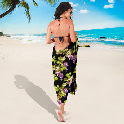 Grape Pattern Print Design GP04 Sarong Pareo Wrap