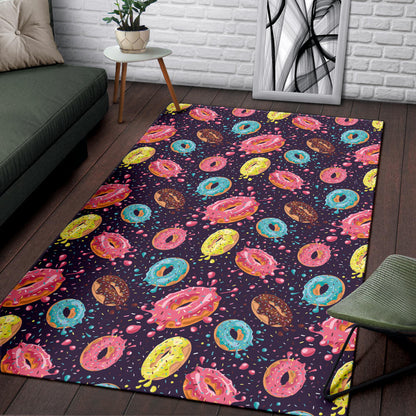 Donut Pattern Print Design DN03 Area Rugs