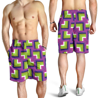 Optical illusion Pattern Print Design A05 Mens Shorts