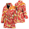 Grapefruit Pattern Print Design GF02 Women Bathrobe