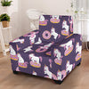 Donut Unicorn Pattern Print Design DN011 Armchair Slipcover