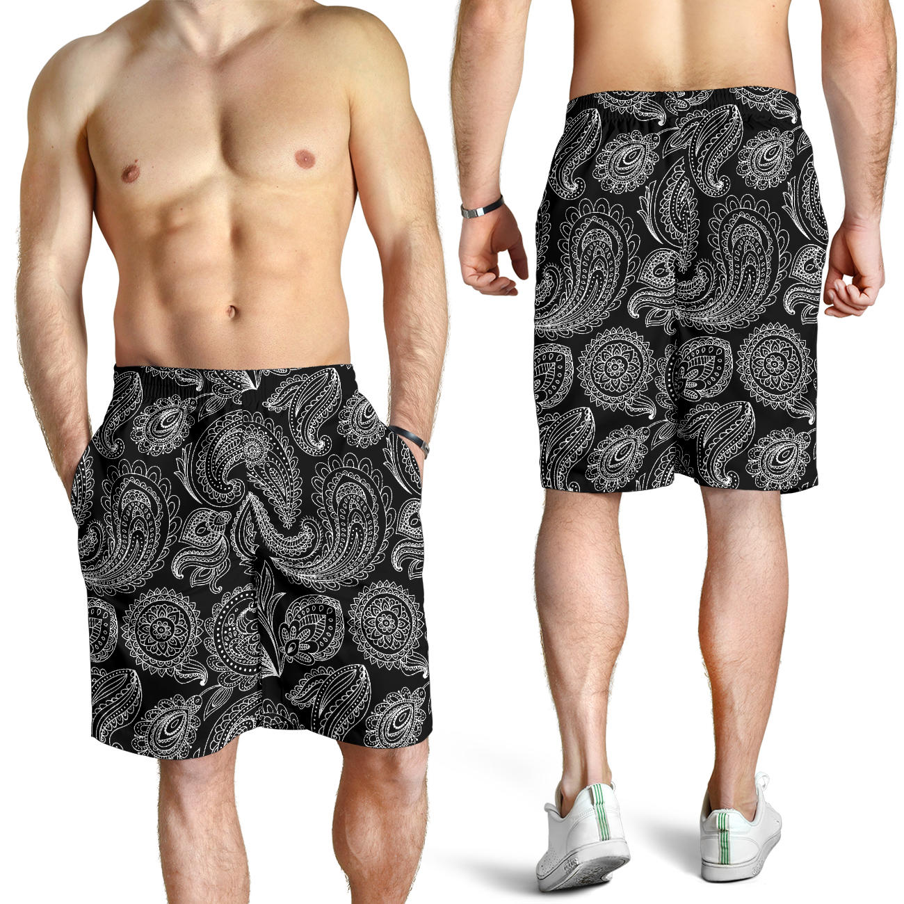 Paisley Pattern Print Design A04 Mens Shorts
