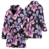 Orchid Pattern Print Design OR08 Women Bathrobe