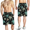 Sea Turtle Stamp Pattern Mens Shorts