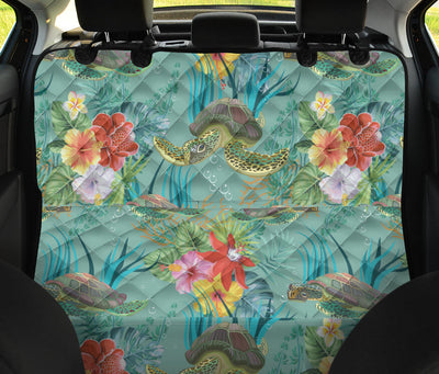 Sea Turtle Pattern Print Design T012 Rear Dog  Seat Cover