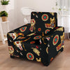 Native American Symbol Pattern Armchair Slipcover