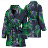 Palm Leaves Pattern Print Design PL04 Women Bathrobe