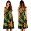 Bird Of Paradise Pattern Print Design BOP013 Midi Dress