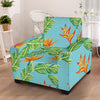 Bird Of Paradise Pattern Print Design BOP04 Armchair Slipcover