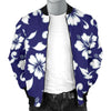 Hibiscus Pattern Print Design HB010 Men Bomber Jacket