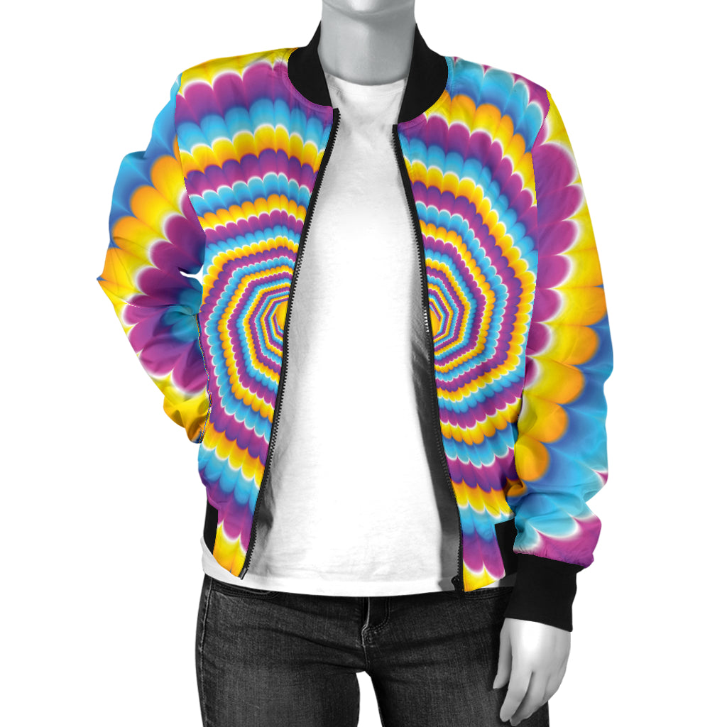 Optical illusion Pattern Print Design A04 Women's Bomber Jacket