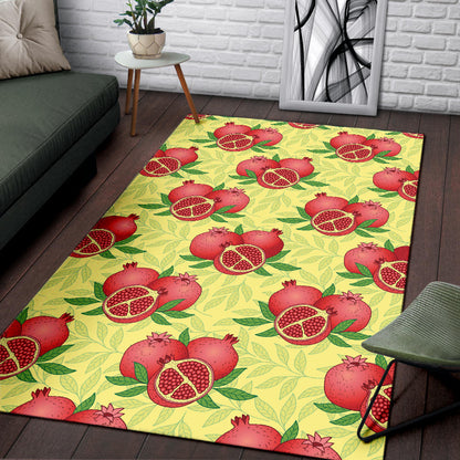 Pomegranate Pattern Print Design PG07 Area Rugs