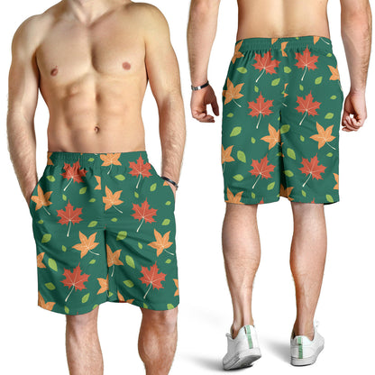 Maple Leaf Pattern Print Design 04 Mens Shorts