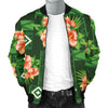 Hibiscus Pattern Print Design HB05 Men Bomber Jacket