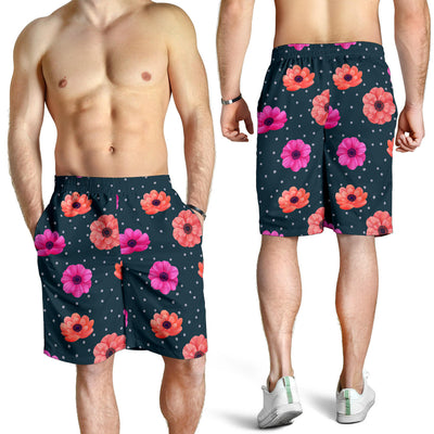 Anemone Pattern Print Design AM08 Mens Shorts