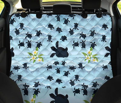 Sea Turtle Pattern Print Design T011 Rear Dog  Seat Cover