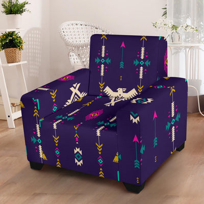 Native American Eagle Indian Pattern Armchair Slipcover