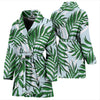 Palm Leaves Pattern Print Design PL06 Women Bathrobe