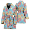 Gerberas Pattern Print Design GB04 Women Bathrobe