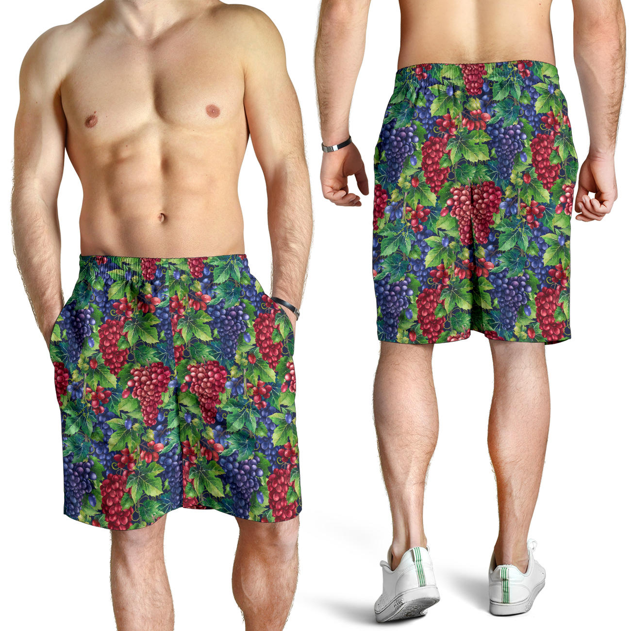 Grape Pattern Print Design GP02 Mens Shorts