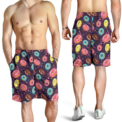 Donut Pattern Print Design DN03 Mens Shorts