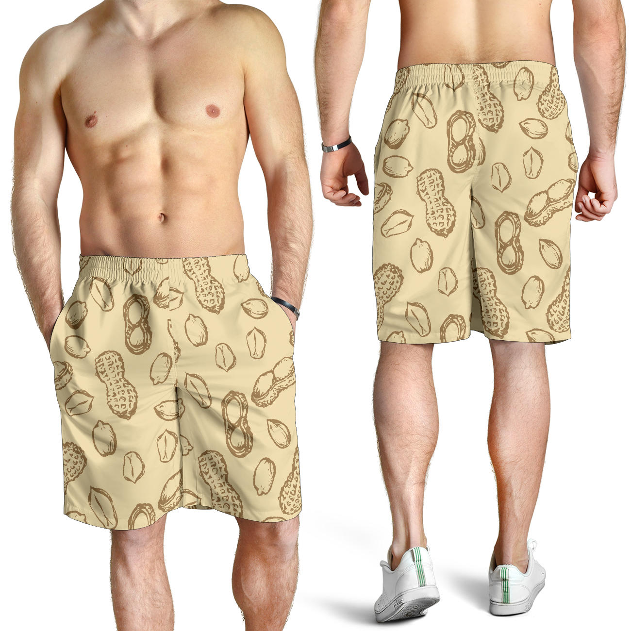 Peanut Pattern Print Design A02 Mens Shorts