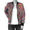 Bohemian Pattern Print Design 07 Women's Bomber Jacket