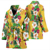 Hawaiian Themed Pattern Print Design H09 Women Bathrobe