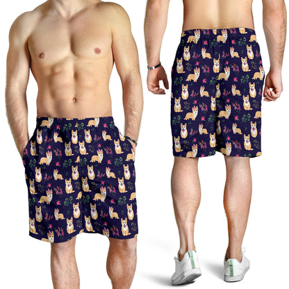 Pembroke Welsh Corgis Pattern Print Design A06 Mens Shorts