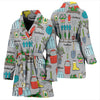 Gardening Pattern Print Design G07 Women Bathrobe