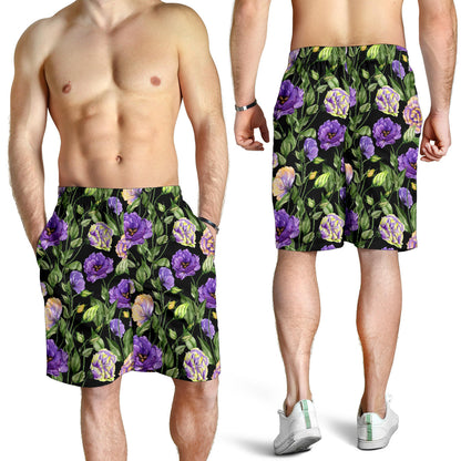 Lisianthus Pattern Print Design LT02 Mens Shorts