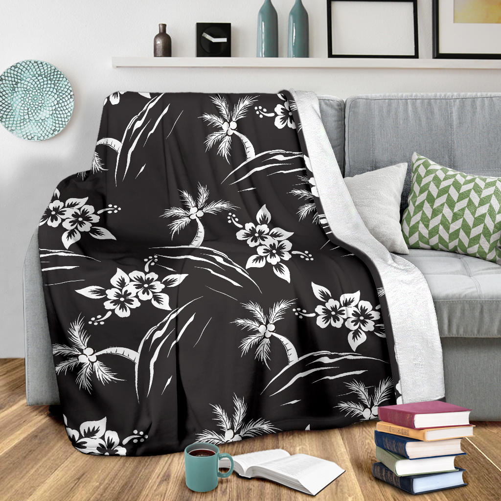 Palm Tree Pattern Print Design PT02 Fleece Blanket