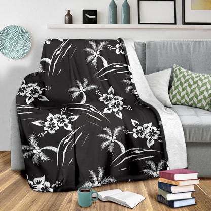 Palm Tree Pattern Print Design PT02 Fleece Blanket