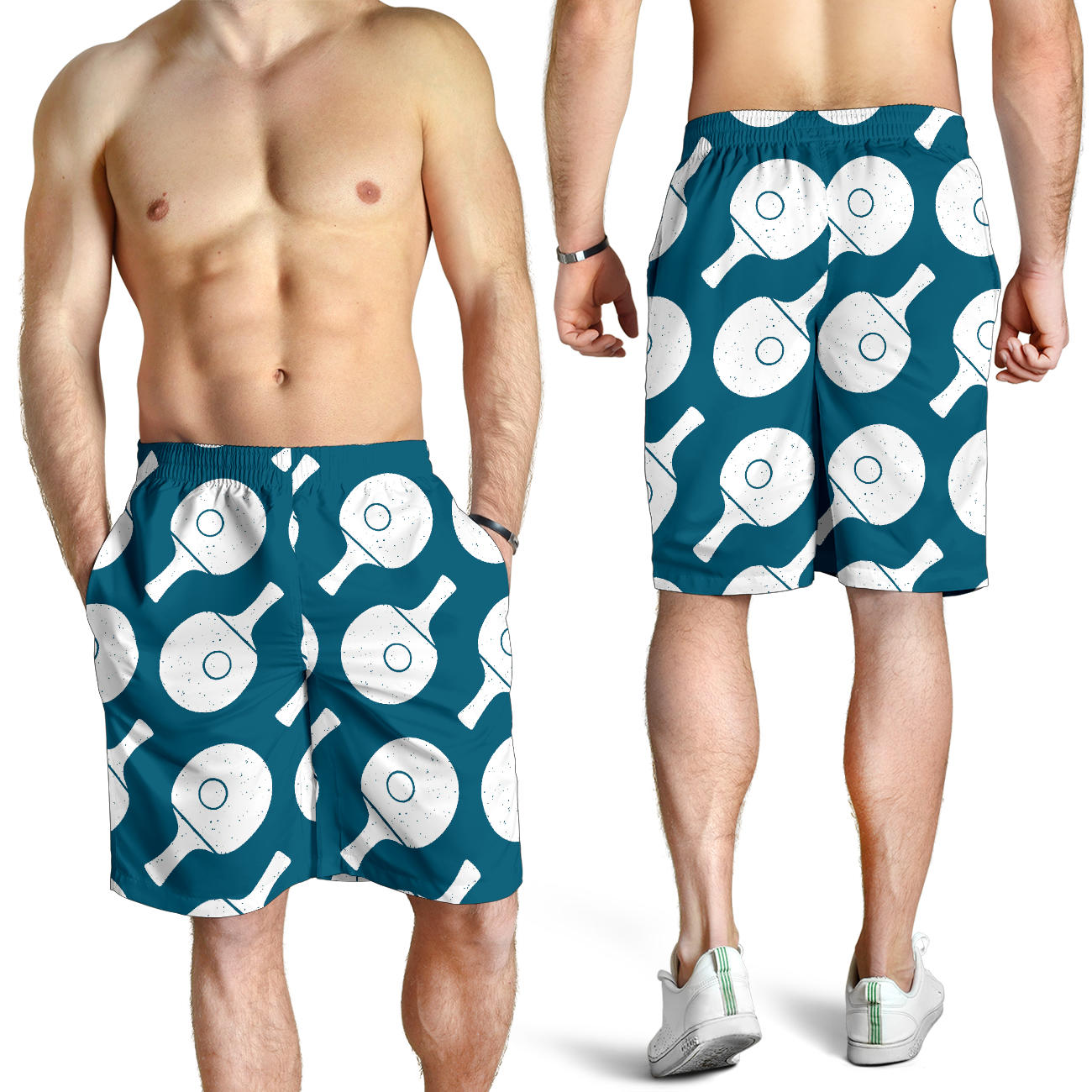 Ping Pong Pattern Print Design A02 Mens Shorts