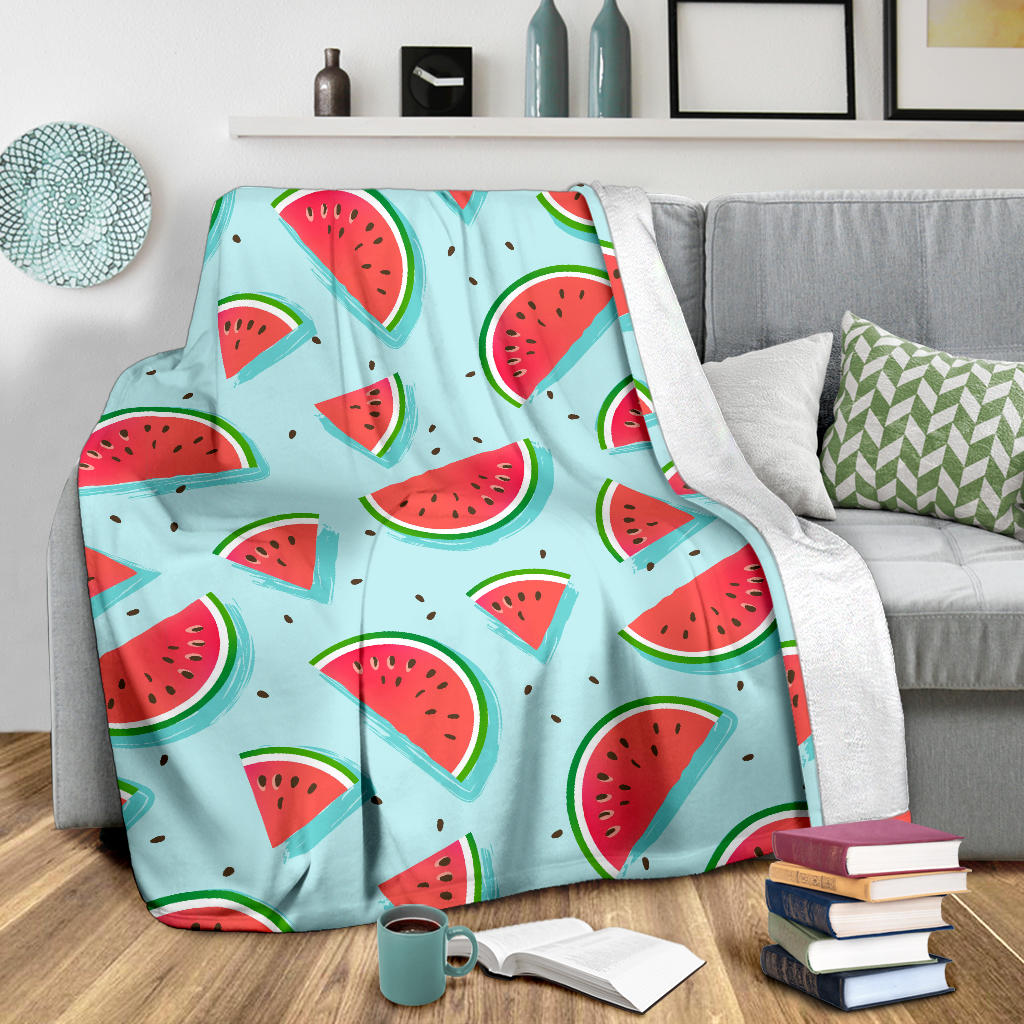 Watermelon Pattern Print Design WM03 Fleece Blanket