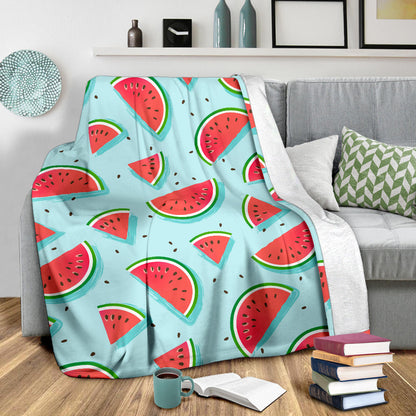 Watermelon Pattern Print Design WM03 Fleece Blanket