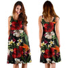 Summer Floral Pattern Print Design SF03 Midi Dress