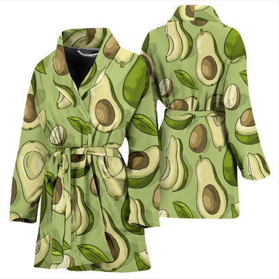 Avocado Pattern Print Design AC03 Women Bathrobe