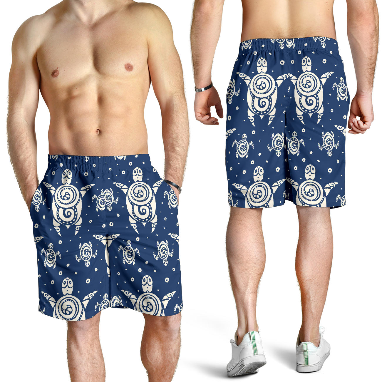 Sea Turtle Tribal Mens Shorts