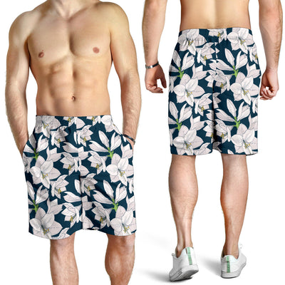 Amaryllis Pattern Print Design AL02 Mens Shorts