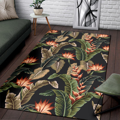 Tropical Flower Pattern Print Design TF014 Area Rugs